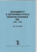Kniha: Dokumenty k ústavnímu vývoji Československa 2/B (1948-1968) - Ján Gronský