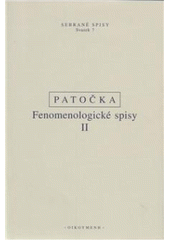 Kniha: Fenomenologické spisy II - Jan Patočka