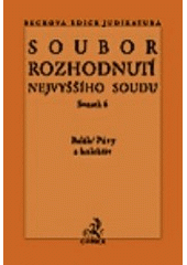 Kniha: Soubor rozhodnutí Nejvyššího soudu sv.6 - František Balák