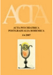 Kniha: Acta Psychiatrica Postgradualia Bohemica 4/2007 - Jiří Beran
