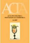 Kniha: Acta Psychiatrica Postgradualia Bohemica 4/2007 - Jiří Beran
