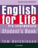 Kniha: English for life Pre-Intermediate Student´s book - Tom Hutchinson