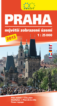 Knižná mapa: Praha největší zobrazované území 2013