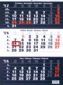Kalendár: Tříměsíční kalendář 2008 - nástěnný kalendář - tmavě modrý