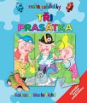 Kniha : Tři prasátka - Pohádka, puzzle, omalovánka