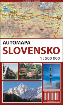 Skladaná mapa: Automapa Slovensko 1 : 500 000