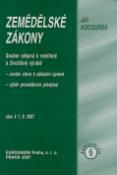 Kniha: Zemědělské zákony - stav k 1.9.2007 - Jiří Kocourek