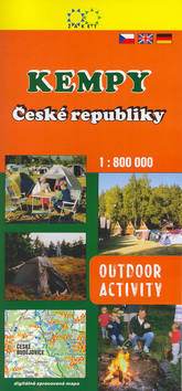 Knižná mapa: Kempy České republiky - 1:800 000 - Ivo Novák