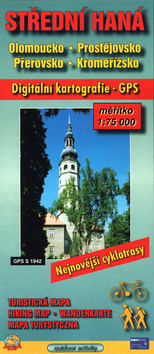 Knižná mapa: Střední Haná 1:75000  Olomoucko, Prostějovsko, Přerovsko, Kroměřížsko - Nejnovější cyklomapy - Aleš Matějíček