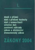 Kniha: Zákony 2004/I - Daně z příjmů,DPH,daň z nemov.,silnič. daň,cest. náhrady,zák. o účet.,živnost...