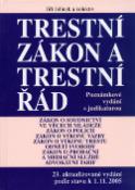 Kniha: Trestní zákon a trestní řád - Jiří Jelínek