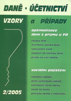 Kniha: Daně, účetnictví 02/2005 - Vzory a případy - Marián Kandrik