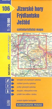 Skladaná mapa: Jizerské hory, Frýdlantsko, Ještěd - 106