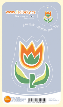 Ostatné: Průsvitná záložka Tulipán - PZ 008