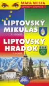 Skladaná mapa: Liptovský Mikuláš, Liptovský Hrádok - Mapa města 1:10 000, 1:9 000