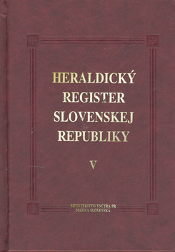 Kniha: Heraldický register SR V - Ladislav Vrteľ, Peter Kartous
