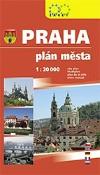 Skladaná mapa: Praha plán města - 1:20 000
