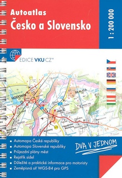 Knižná mapa: Autoatlas Česko a Slovensko - 1 : 200 000