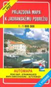 Skladaná mapa: Príjazdová mapa k Jadranskému pobrežiu 1 : 100 000 - Automapa