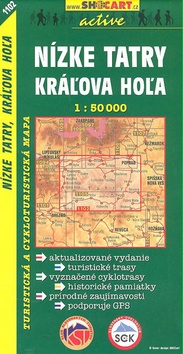 Skladaná mapa: Nízké Tatry Kráľova Hoľa 1:50 000 - Kolektív