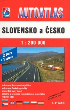 Knižná mapa: Autoatlas  Slovensko a Česko - 1 : 200 000