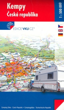 Skladaná mapa: Kempy Česká republika - 1 : 500 000