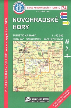 Skladaná mapa: KČT 74 Novohradské hory - 1:50 000