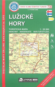 Skladaná mapa: KČT 14 Lužické hory