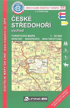 Skladaná mapa: KČT 11 České středohoří východ