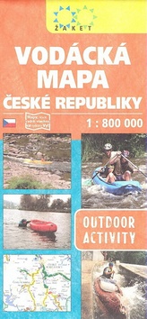 Skladaná mapa: Vodácká mapa České republiky - 1:800 000