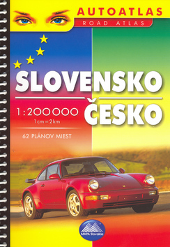 Knižná mapa: Slovensko Česko 1 : 200 000 - Autoatlas Road atlas