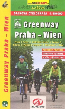 Skladaná mapa: Greenway Praha-Wien 1:110 000