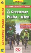 Skladaná mapa: Greenway Praha-Wien 1:110 000
