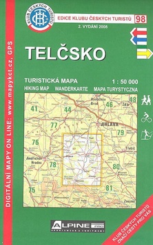 Skladaná mapa: KČT 98 Telčsko - 1:50 000