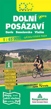 Skladaná mapa: Dolní Posázaví - 1:65000 cykloturistická mapa