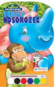 Kniha: Veselý nosorožec - Zábavné omalovánky s vodovými barvami