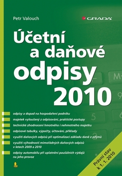 Kniha: Účetní a daňové odpisy 2010 - Petr Valouch