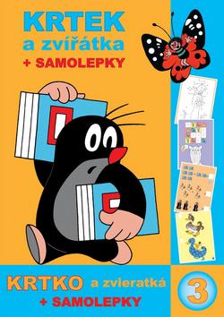 Kniha: Krtek a zvířátka  + samolepky - Zdeněk Miler
