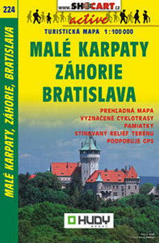 Skladaná mapa: Malé Karpaty, Záhorie, Bratislava - 224