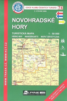 Skladaná mapa: KČT 74 Novohradské hory - 1:50 000